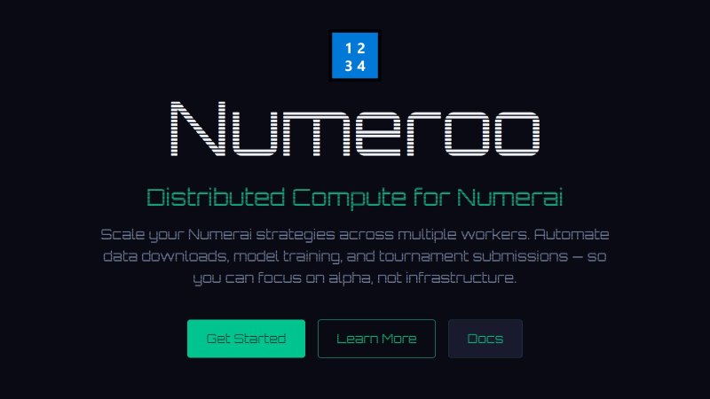 Numeroo automated model training dashboard